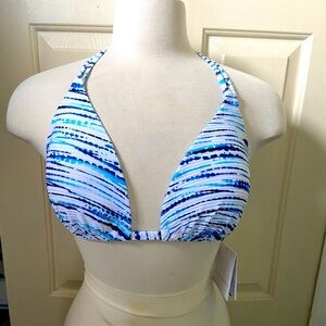 La Blanca elemental balance triangle bikini top